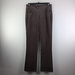 Jag Corduroy Pants High Rise Straight Leg 10 Brown